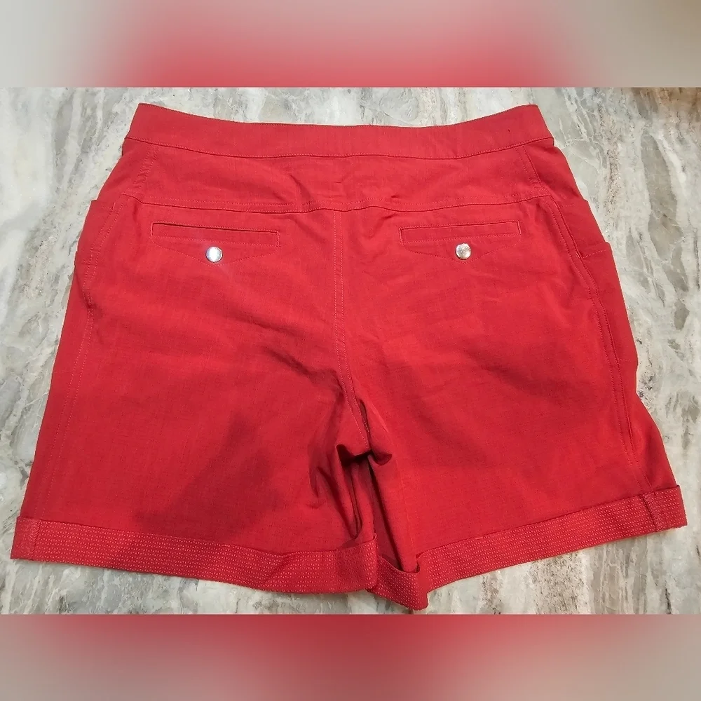 Zyia Active Red Performance Shorts Men’s Size Large Polyester Stretch
